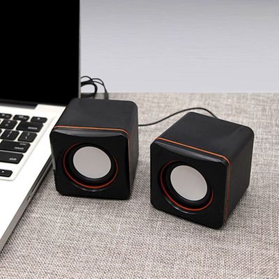 2021 Premium Transportable Mini Desktop USB Powered 2.0 Channel Multimedia Audio system for Laptops and PCs