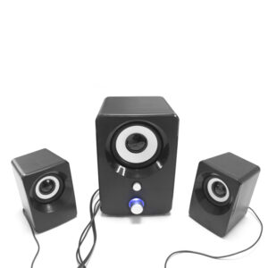 Wired 2.1 Channel Pc Audio System – Light-weight Subwoofer and Bass Audio system for PC and Laptop computer