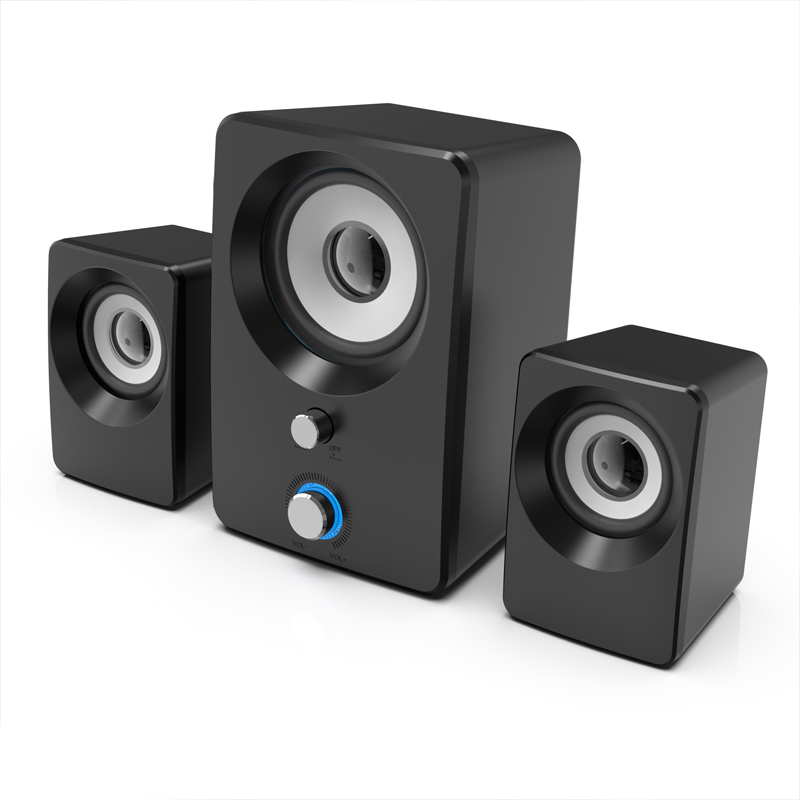 Wired 2.1 Channel Pc Audio System - Light-weight Subwoofer and Bass Audio system for PC and Laptop computer