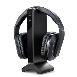 Wi-fi Rechargeable Hello-Fi Headset for House Theater with Adjustable Headband for TV Viewing – Consists of Optical, Coaxial, RCA, and three.5mm AUX Connectivity